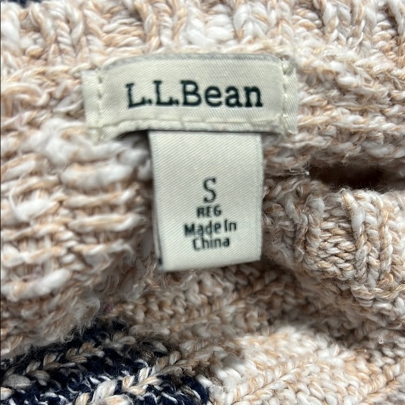 LL Bean Crewneck Multicolor Pullover Jumper Womens Sweater - Picture 4 of 4